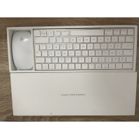 Teclado Apple A1644 MLA22D/A y Magic Mouse A1296 MB829Z/A (QWERTZ alemán, embalaje original)
