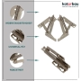 KOTARBAU® flap fittings, 2 pieces. Spring hinge for flap holder