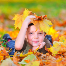 Estaciones en el jardín de infantes, manualidades de otoño.