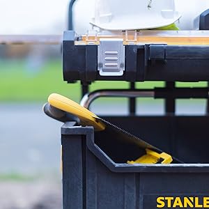 tool case, storage, tool box, box, tools, professional, Stanley, black, yellow