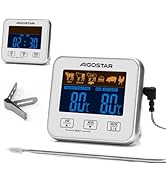 Aigostar Elliott – Küchenthermometer/Küchentimer, digitales Küchenthermometer mit Sonde...