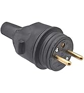 Debflex 713200 - T Plug 2P + 16 Una apretada recta Negro