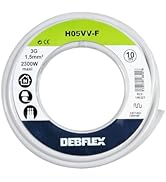 Debflex 146321 - Bobina (HO5VV-F 3G,1,5, 10 m), color blanco