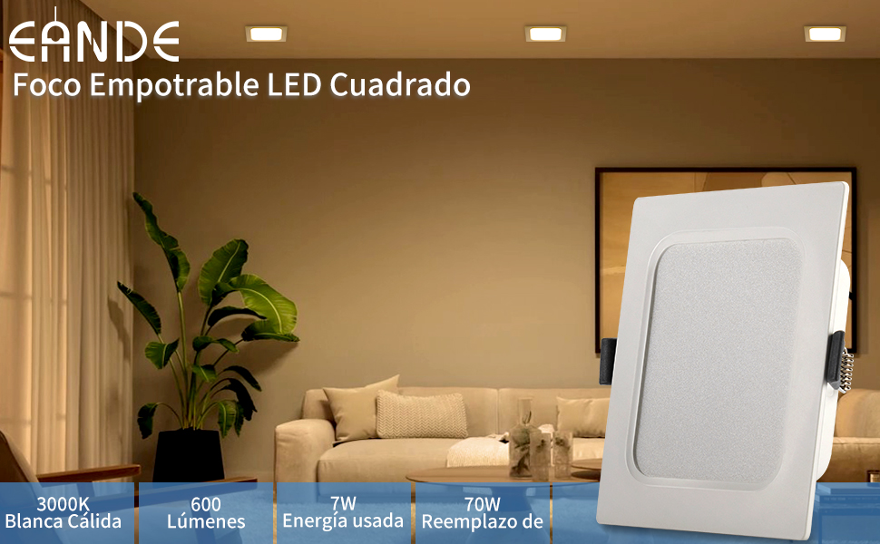 downlight led techo empotrable