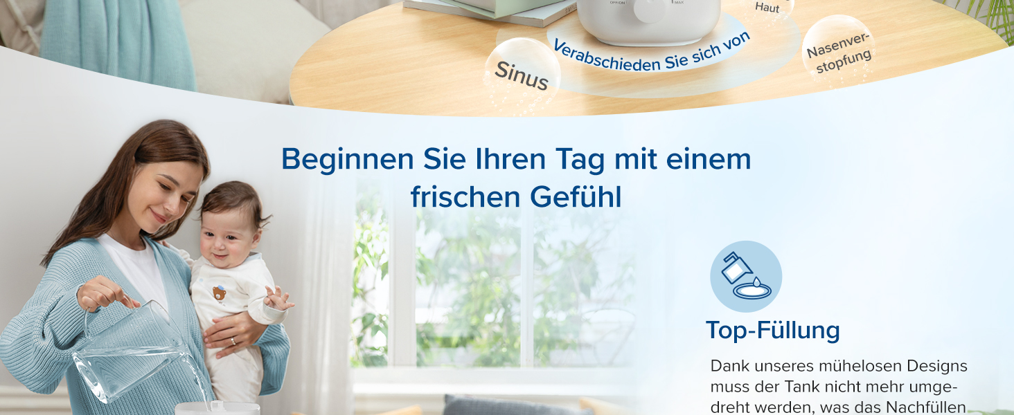 Beginnen Sie Ihren Tag mit einem frischen Gefühl