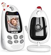 Baby Monitor with Camera Portable Vox Function Temperature Sensor Night Vision Video Baby Monitor 2.4Ghz, BO...