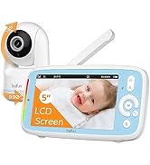 Boifun Baby Monitor with Camera, 5 Inch 720P HD IPS Screen, PTZ 330°/135°, 3 x Zoom, VOX Function, Second...