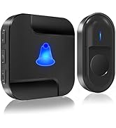 SURFOU wireless doorbell outdoor waterproof doorbell wireless set wireless doorbell battery operated, IP55 kli...