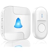 SURFOU wireless doorbell outdoor waterproof doorbell wireless set wireless doorbell battery operated, IP55 kli...