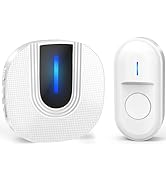 Surfou Wireless Doorbell IP55 Outdoor Waterproof Bell Front Door Doorbell Wireless with