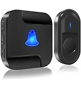 Surfou Wireless Bell Outdoor Waterproof Doorbell Wireless Set Wireless Bell Battery Operated, IP55 Air...