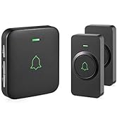 Wireless doorbell, AVANTEK doorbells 300M IP55 waterproof electronic wireless doorbell...