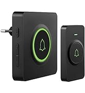 AVANTEK wireless doorbell, wireless doorbell with 400m range, wireless bell 1 transmitter and 1 receiver...