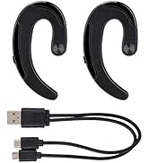 Socobeta Bluetooth-Headset Wasserdichter kabelloser wiederaufladbarer Knochenleitungskopfhörer mi...