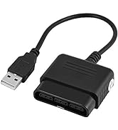 Socobeta USB Adapter Converter Kompatibel mit Sony Playstation1/2 Controller PS1 PS2 zu PS3 PC