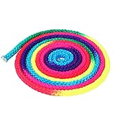 Gymnastics Rope Rainbow Sports Training Rope Art Competition Rope Nylon Jump Rope