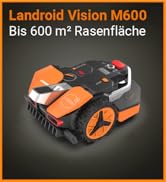 Landroid Vision M600 Wr206E bis zu 600 m² Schnittfläche